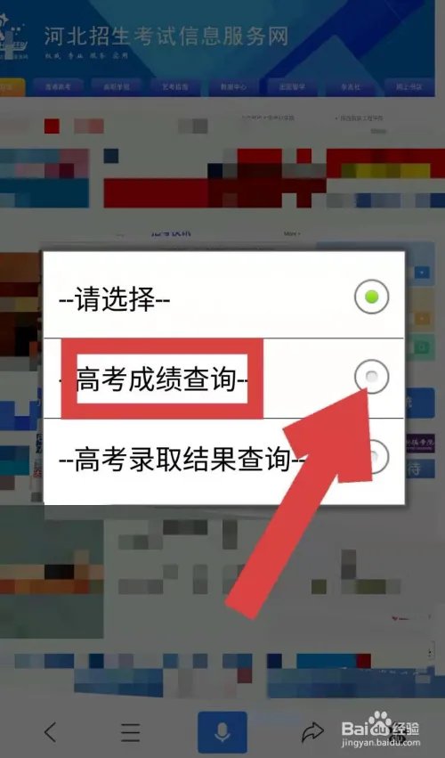 河北教育考试院查成绩