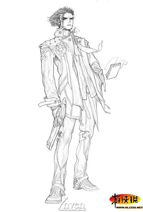 《创世纪战4》角色原画集曝光 颇具金亨泰风格