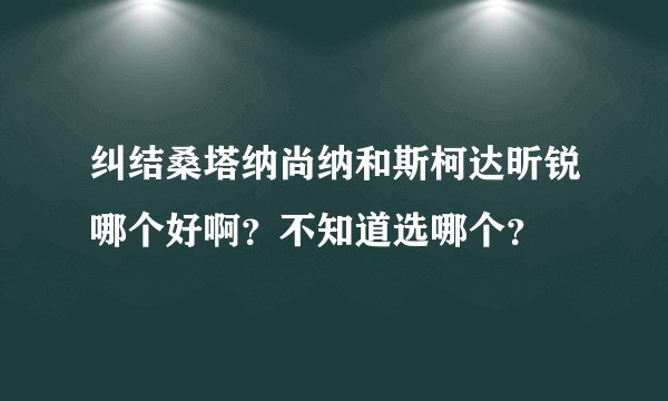 纠结桑塔纳尚纳和斯柯达昕锐哪个好啊？不知道选哪个？
