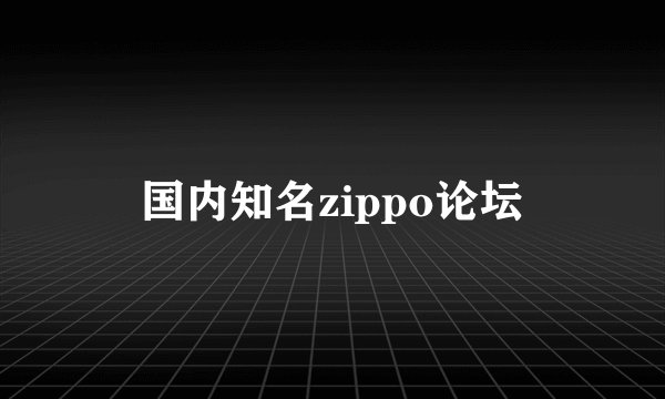 国内知名zippo论坛