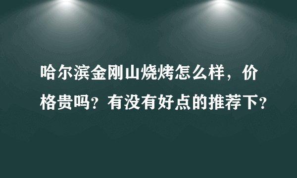 哈尔滨金刚山烧烤怎么样，价格贵吗？有没有好点的推荐下？