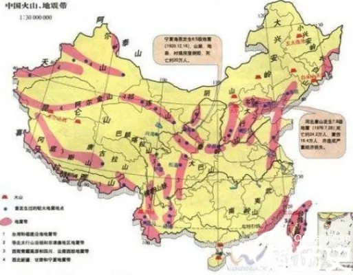 中国地震带清晰分布图 中国有哪些地震带？