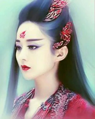 花千骨变妖神定妆照欣赏 红衣霸气如火