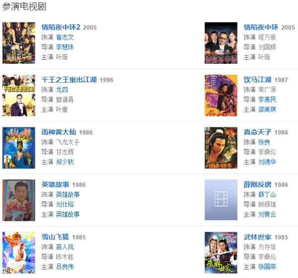 谢贤演过什么电视剧