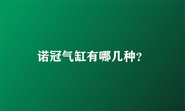 诺冠气缸有哪几种？