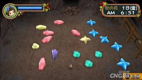 PSP《牧场物语：蜜糖村和大家的心愿》矿场攻略