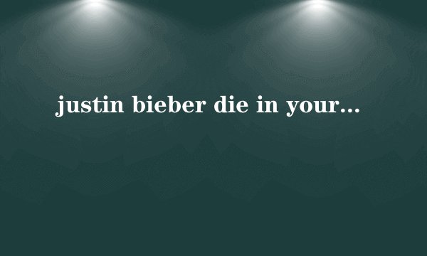 justin bieber die in your arms歌词中文翻译