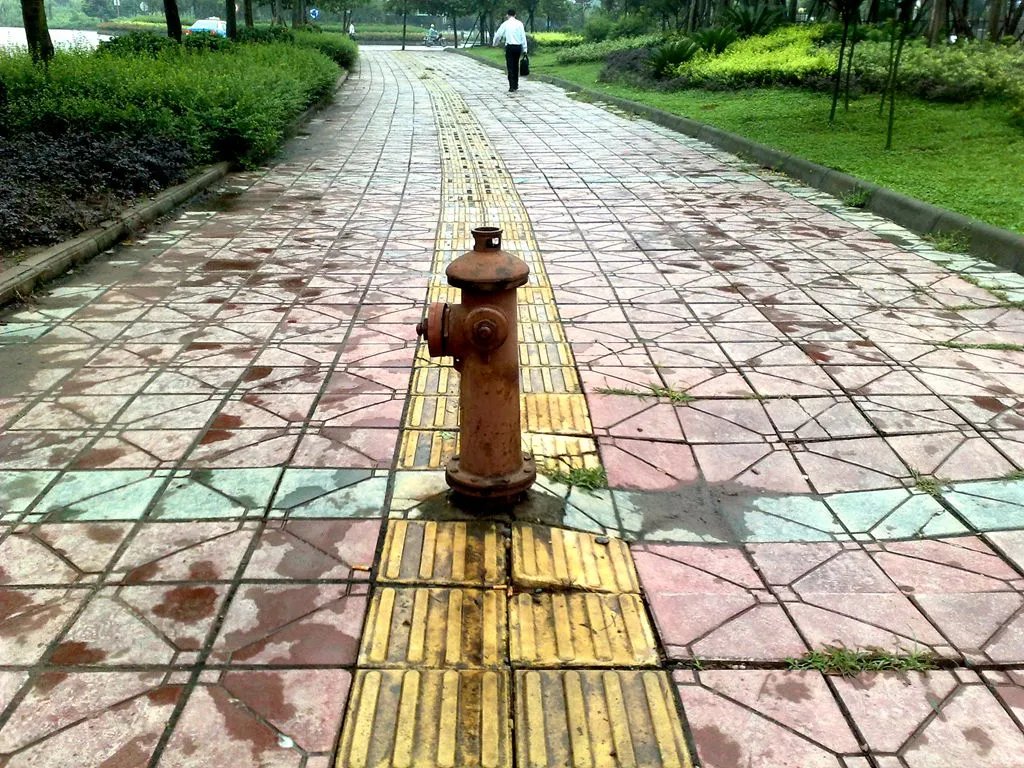 内蒙150米盲道被改成十八弯，为了美观就可以这么做吗？