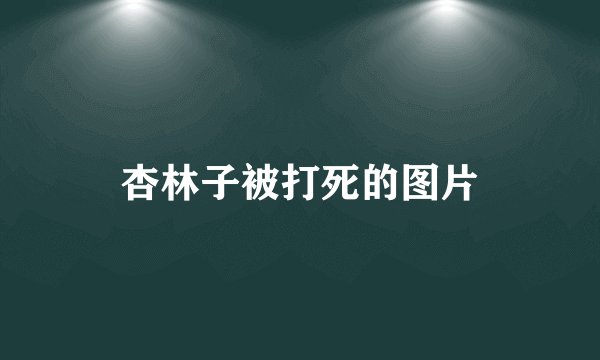 杏林子被打死的图片