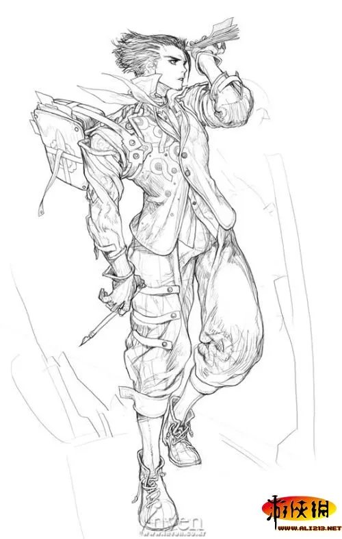 《创世纪战4》角色原画集曝光 颇具金亨泰风格