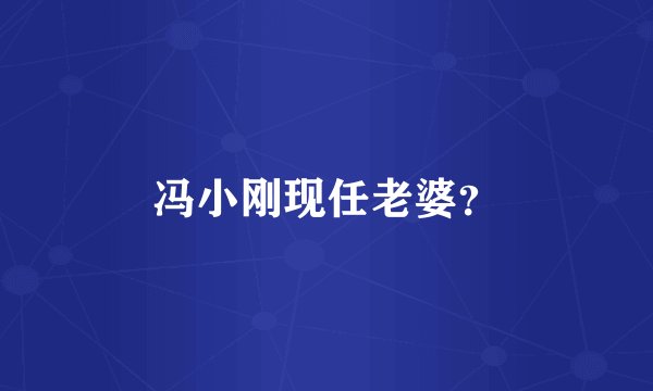 冯小刚现任老婆？