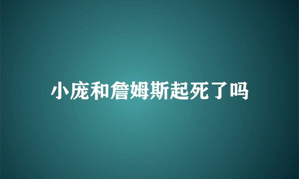 小庞和詹姆斯起死了吗
