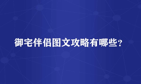 御宅伴侣图文攻略有哪些？