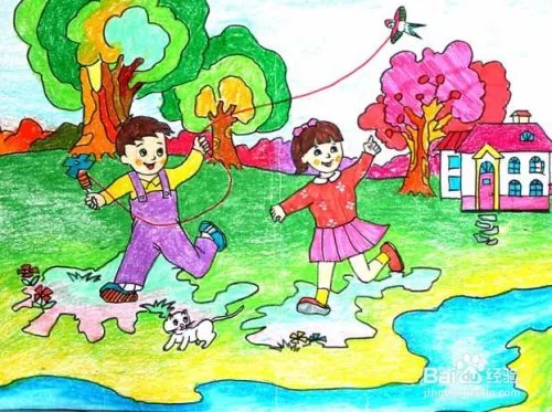 清明节儿童画怎么画？