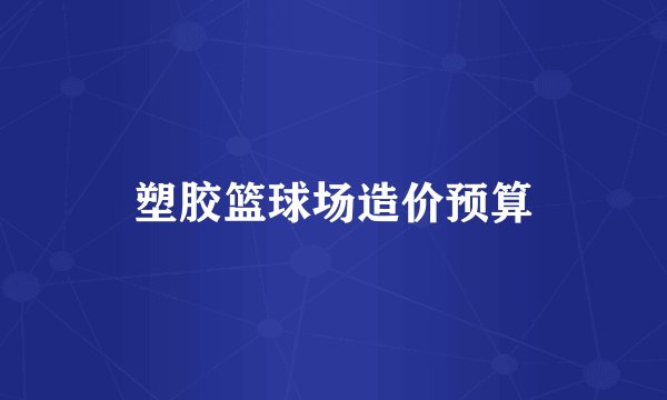 塑胶篮球场造价预算