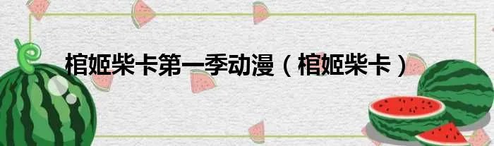 棺姬柴卡第一季动漫（棺姬柴卡）