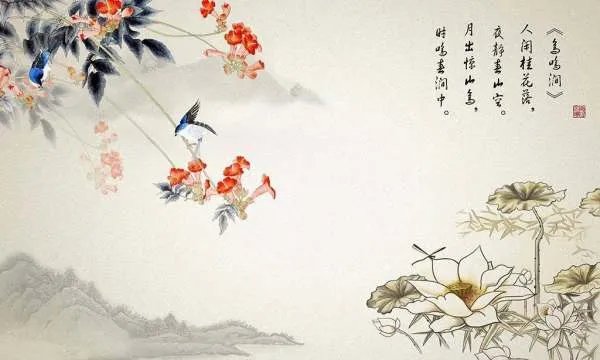 月出惊山鸟 时鸣春涧中的意思