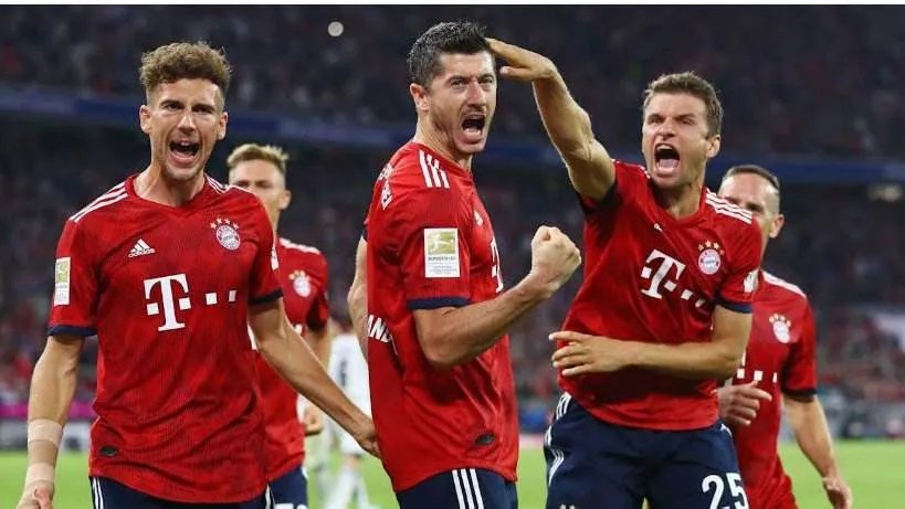 德甲积分榜排名2020一2021