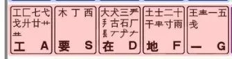 五笔字型字根表大图
