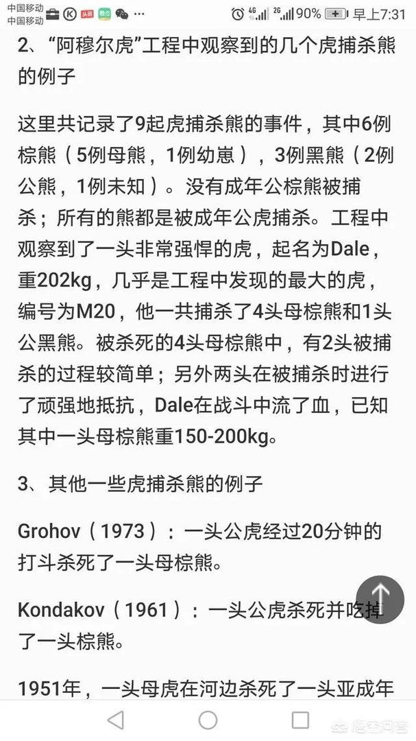 老虎与棕熊，谁更厉害？