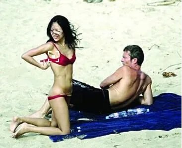 章子怡沙滩门 大量高清图片被曝光