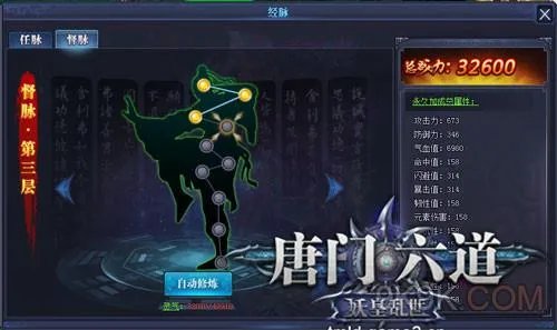 唐门六道经脉系统详解