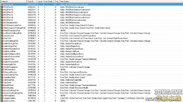 辐射新维加斯全控制台代码解析 辐射新维加斯作弊码