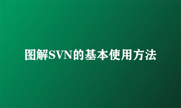 图解SVN的基本使用方法