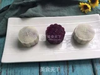 紫薯冰皮月饼