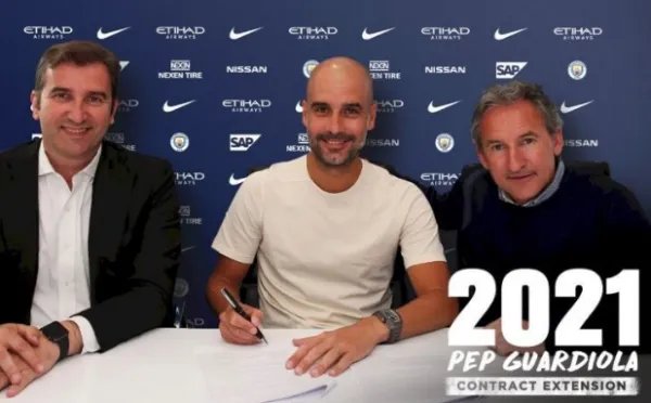 曼城续约瓜迪奥拉至什么时候？