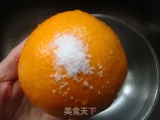 盐蒸橙子