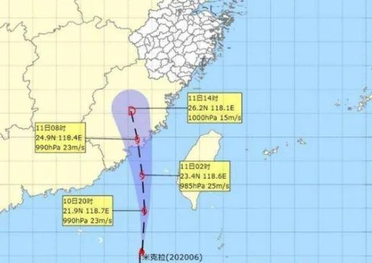 台风米克拉登陆福建沿海后，强度会减弱吗？