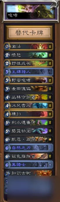 炉石传说咆哮德卡组推荐攻略 咆哮德卡组最佳搭配技巧