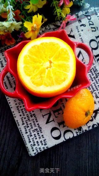 盐蒸橙子