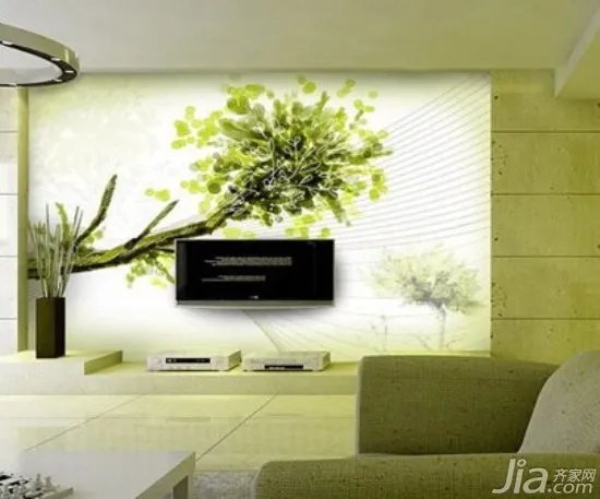 电视背景墙墙绘