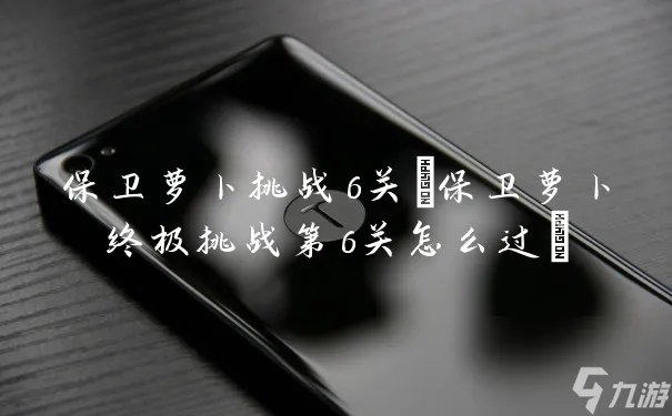 保卫萝卜挑战6关 保卫萝卜终极挑战第6关怎么过