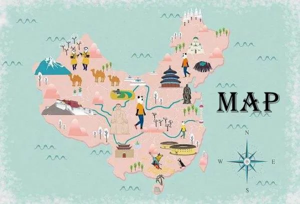 地图的英文是什么？