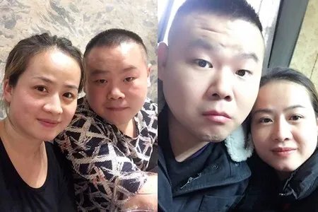 岳云鹏妻子晒合照    这才是真正的夫妻相