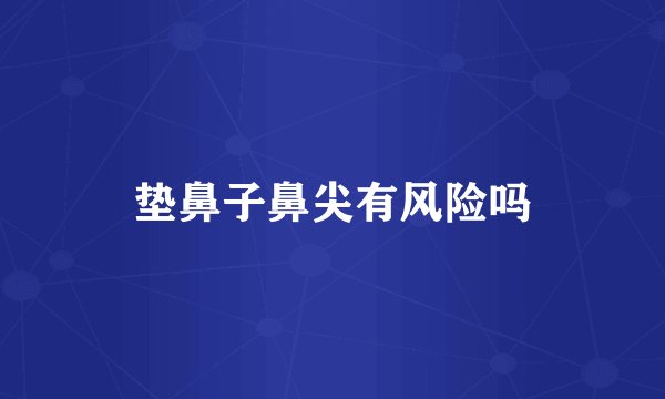 垫鼻子鼻尖有风险吗