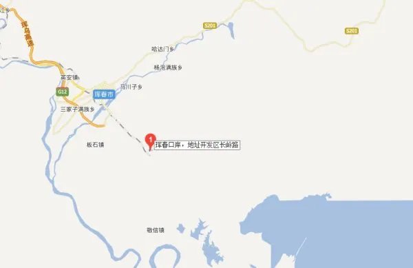 黑龙江地图高清全图晖春口岸
