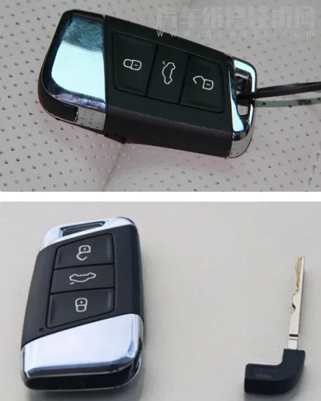 大众新迈腾备用钥匙使用方法（图解）