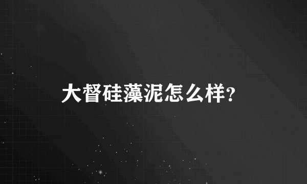 大督硅藻泥怎么样？