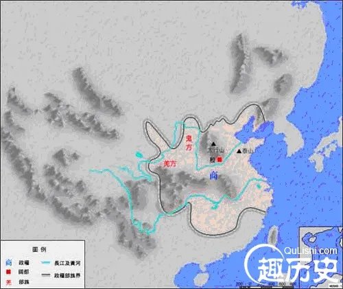 商朝地图——中国古代商朝地图 