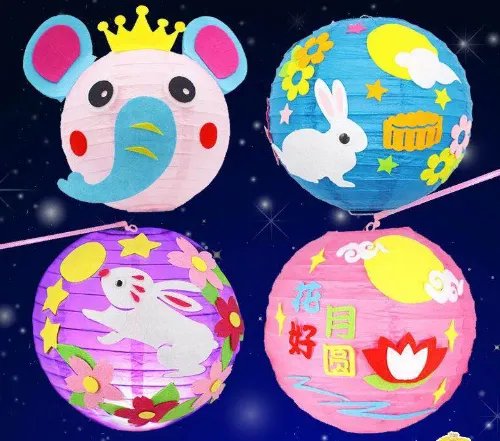 2019手工元宵花灯图片 元宵节儿童手工灯笼图片大全