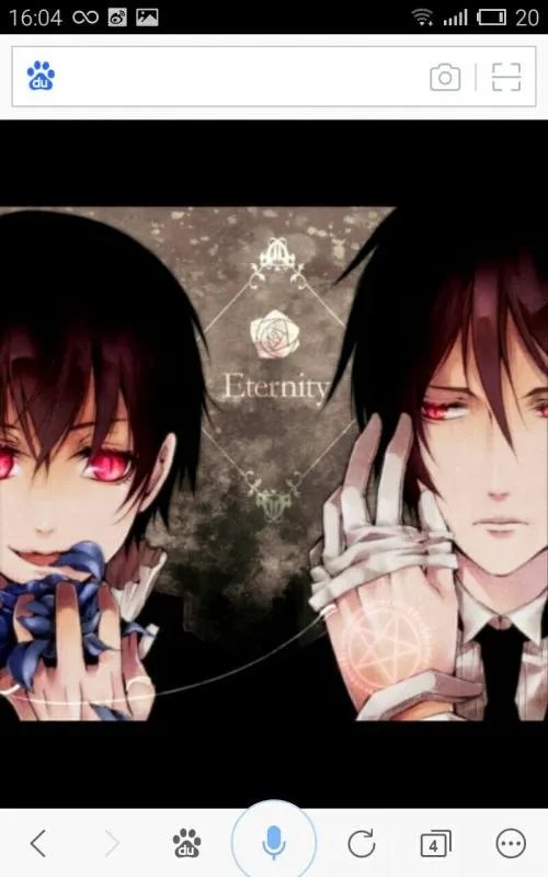 求几张黑执事塞夏的图片