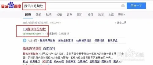 如何使用腾讯浏览指数TBI
