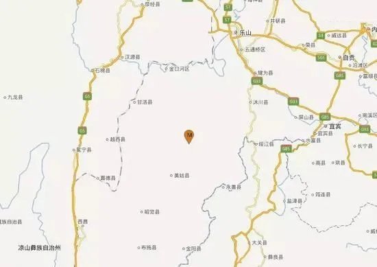 四川乐山发生3.8级地震吗？