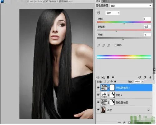 PS如何把头发P得真实些