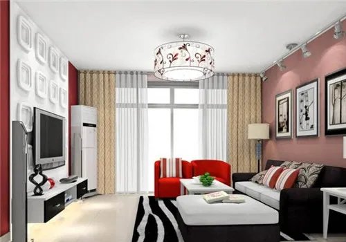 客厅不吊顶装修效果图  简简单单也不失为一种美