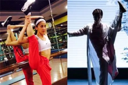 黄圣依一字马旧照  让一众网友惊讶